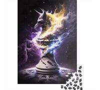 1000 Piece Chess In Space Adult Puzzles Paper Puzzle for Adults Educational Game Challenge Toy 1000pcs (38x26cm)