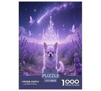 1000 Piece Chihuahua Jigsaw Puzzle for Adults - Family Fun, Educational Games, Dog Lavender Castle Jigsaws, Decoration Birthday Gifts 38x26cm/1000pcs