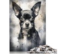 1000 Piece Chihuahua Tiny And Mighty Jigsaw Puzzles for Adult Teenagers Paper Puzzles For Family Fun & Game Night 1000pcs (38x26cm)
