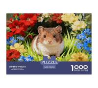 1000 Piece Chinese Hamster Jigsaw Puzzle for Adults Kids - Family Fun, Family Happy Game, Flowers Grass Jigsaws, Home Decoration Birthday Gifts 70x50cm/1000pcs