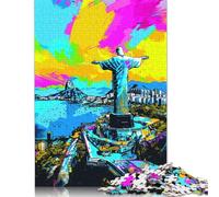 1000 Piece Christ The Redeemer Jigsaw Puzzles for Adults Paper Puzzle for Adults And Teenager Educational Puzzle 1000pcs (75x50cm)
