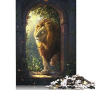 1000 Piece Christian Lion Jigsaw Puzzles for Adult Teenagers Home Educational Games DIY Toys 1000pcs (75x50cm)