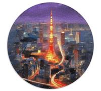 1000 Piece Cityscape Jigsaw Puzzle for Adults - Family-Friendly Brain Teaser, Tokyo Tower Jigsaws, Home Decoration Gifts 1000pcs (67.5x67.5cm)