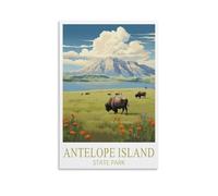 1000 Piece Classic Jigsaw Puzzle Antelope Island State Park Challenging Puzzles, Puzzle Game for The Whole for Women, Gifts for Men, Theme 26x38cm