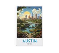 1000 Piece Classic Jigsaw Puzzle Austin Texas Challenging Puzzles, Puzzle Game for The Whole for Women, Gifts for Men, Theme 50x70cm