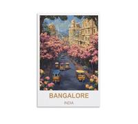 1000 Piece Classic Jigsaw Puzzle Bangalore India Challenging Puzzles, Puzzle Game for The Whole for Women, Gifts for Men, Theme 52x70cm