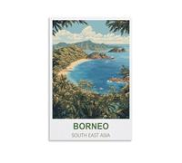 1000 Piece Classic Jigsaw Puzzle Borneo South East Asia Challenging Puzzles, Puzzle Game for The Whole for Women, Gifts for Men, Theme 38x52cm