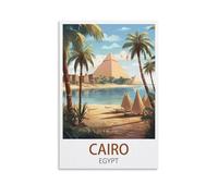 1000 Piece Classic Jigsaw Puzzle，Cairo Egypt Posters Challenging Puzzles, Puzzle Game for The Whole for Women, Gifts for Men, Theme 38x26cm