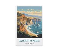 1000 Piece Classic Jigsaw Puzzle Coast Ranges California Challenging Puzzles, Puzzle Game for The Whole for Women, Gifts for Men, Theme 26x38cm