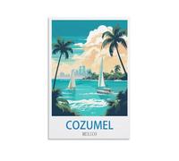 1000 Piece Classic Jigsaw Puzzle Cozumel Mexicos, Challenging Puzzles, Puzzle Game for The Whole for Women, Gifts for Men, Theme 38x52cm