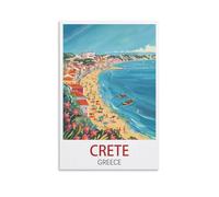 1000 Piece Classic Jigsaw Puzzle，Crete Greece Challenging Puzzles, Puzzle Game for The Whole for Women, Gifts for Men, Theme 52x38cm
