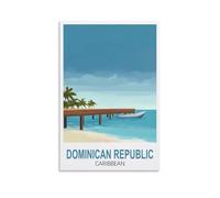 1000 Piece Classic Jigsaw Puzzle,Dominican Republic Caribbean Challenging Puzzles, Puzzle Game for The Whole for Women, Gifts for Men, Theme 38x26cm