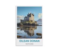 1000 Piece Classic Jigsaw Puzzle,Eilean Donan Scotland Challenging Puzzles, Puzzle Game for The Whole for Women, Gifts for Men, Theme 52x38cm