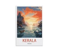 1000 Piece Classic Jigsaw Puzzle Kerala India Posters Challenging Puzzles, Puzzle Game for The Whole for Women, Gifts for Men, Theme 38x52CM
