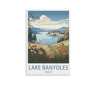 1000 Piece Classic Jigsaw Puzzle Lake Banyoles Spain Challenging Puzzles, Puzzle Game for The Whole for Women, Gifts for Men, Theme 50x70cm