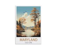 1000 Piece Classic Jigsaw Puzzle Maryland Old Line State Challenging Puzzles, Puzzle Game for The Whole for Women, Gifts for Men, Theme 38x52cm