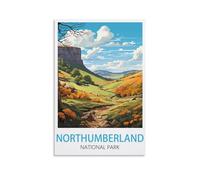 1000 Piece Classic Jigsaw Puzzle Northumberland National Park Challenging Puzzles, Puzzle Game for The Whole for Women, Gifts for Men, Theme 38x52cm
