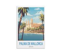 1000 Piece Classic Jigsaw Puzzle Palma De Mallorca Spain Challenging Puzzles, Puzzle Game for The Whole for Women, Gifts for Men, Theme 38x52cm