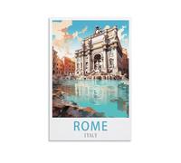 1000 Piece Classic Jigsaw Puzzle Rome Italy Poster Challenging Puzzles, Puzzle Game for The Whole for Women, Gifts for Men, Theme 26x38CM