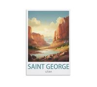 1000 Piece Classic Jigsaw Puzzle Saint George Utah Challenging Puzzles, Puzzle Game for The Whole for Women, Gifts for Men, Theme 38x52cm