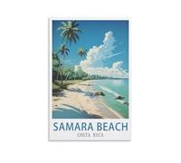 1000 Piece Classic Jigsaw Puzzle Samara Beach Costa Rica Challenging Puzzles, Puzzle Game for The Whole for Women, Gifts for Men, Theme 26x38cm