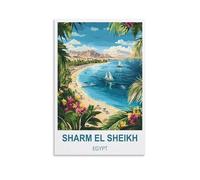 1000 Piece Classic Jigsaw Puzzle Sharm El Sheikh Egypt Challenging Puzzles, Puzzle Game for The Whole for Women, Gifts for Men, Theme 26x38cm