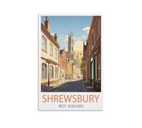 1000 Piece Classic Jigsaw Puzzle,Shrewsbury West Midlandss Challenging Puzzles, Puzzle Game for The Whole for Women, Gifts for Men, Theme 70x50cm