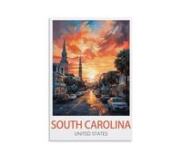 1000 Piece Classic Jigsaw Puzzle South Carolina Challenging Puzzles, Puzzle Game for The Whole for Women, Gifts for Men, Theme 50x70cm