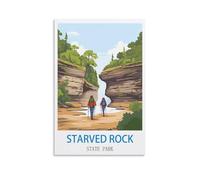 1000 Piece Classic Jigsaw Puzzle Starved Rock State Park Challenging Puzzles, Puzzle Game for The Whole for Women, Gifts for Men, Theme 50x70cm