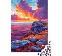 1000 Piece Cliffs at Sunset Jigsaw Puzzle for Adult Teenagers Jigsaw Puzzle For Family Fun & Game Night 1000pcs (38x26cm)