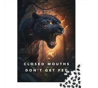 1000 Piece Closed Mouths Dont Get Fed Jigsaw Puzzles for Adults Puzzle Jigsaws for Adults& Teenagers Age 12 Years Up 1000pcs (38x26cm) <