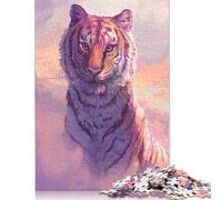 1000 Piece 'Cloud Tiger Square Puzzle for Adults Wooden Puzzles Educational Puzzle Family Game 1000pcs (75x50cm)