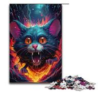 1000 Piece Colored Mouse Puzzles Gifts Jigsaw Puzzles for Adults Christmas Wishlist with Santa Claus for Teenager Age 14 Up 1000 PCS(38x26cm)