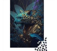 1000 Piece Colorful Abstract Panther Jigsaw Puzzles for Adult Teenagers Home Educational Games DIY Toys 1000pcs (75x50cm)