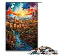 1000 Piece Colorful Alhambra_Palace Jigsaw Puzzle, Fun Jigsaw Puzzle for The Family, Great Gift for Anime Fans 1000 Pieces Adult Gift,