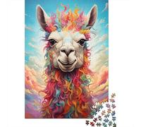 1000 Piece Colorful Alpacas Jigsaw Puzzles for Adults Puzzle Adult Jigsaw Puzzle Home Decoration Puzzle Toys 1000pcs (38x26cm)