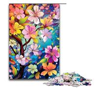 1000 Piece Colorful Apple_Blossom_colorful Jigsaw Puzzle, Fun Jigsaw Puzzle for The Family, Great Gift for Anime Fans 1000 Pieces Adult Gift,