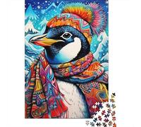 1000 Piece Colorful Art Penguin Jigsaw Puzzles for Adults Paper Puzzle for Adults And Teenager Educational Puzzle 1000pcs (38x26cm)