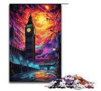 1000 Piece Colorful Big Ben British Jigsaw Puzzle Fun Jigsaw Puzzle for The Family Great Gift for Anime Fans 1000 Pieces Adult Gift