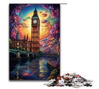 1000 Piece Colorful Big Ben British Jigsaw Puzzle Fun Jigsaw Puzzle for The Family Great Gift for Anime Fans 1000 Pieces Adult Gift