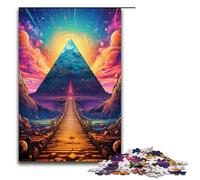 1000 Piece Colorful Bridge to The Pyramids Jigsaw Puzzle Fun Jigsaw Puzzle for The Family Great Gift for Anime Fans 1000 Pieces Adult Gift