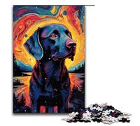 1000 Piece Colorful Bright Colorful Labrador Jigsaw Puzzle Fun Jigsaw Puzzle for The Family Great Gift for Anime Fans 1000 Pieces Adult Gift
