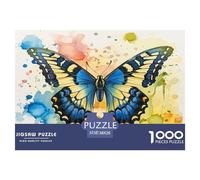 1000 Piece Colorful Butterfly Game Puzzle for Adults Gifts Fun Challenging Home Decoration Insect Jigsaw Puzzle for Adults And Kids Age 12 And Up 38x26cm/1000pcs