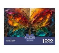 1000 Piece Colorful Butterfly Jigsaw Puzzles for Adults Gifts Fun Challenging Home Decoration Insect Jigsaw Puzzle for Adults And Kids Age 12 And Up 70x50cm/1000pcs