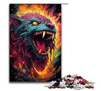 1000 Piece Colorful Colorful Fantasy Beasts Jigsaw Puzzle Fun Jigsaw Puzzle for The Family Great Gift for Anime Fans 1000 Pieces Adult Gift