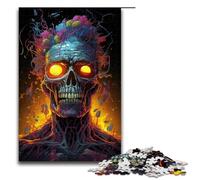 1000 Piece Colorful Colorful Psychedelic Gangster Zombies Jigsaw Puzzle, Fun Jigsaw Puzzle for The Family, Great Gift for Anime Fans 1000 Pieces Adult Gift,