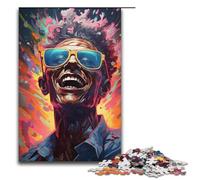1000 Piece Colorful Colorful Psychedelic Gangster Zombies Jigsaw Puzzle, Fun Jigsaw Puzzle for The Family, Great Gift for Anime Fans 1000 Pieces Adult Gift,
