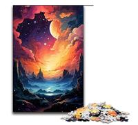 1000 Piece Colorful Colorful Psychedelic Sky Jigsaw Puzzle Fun Jigsaw Puzzle for The Family Great Gift for Anime Fans 1000 Pieces Adult Gift