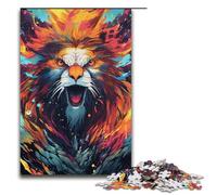 1000 Piece Colorful Condor Warrior Puzzles Gifts Jigsaw Puzzles for Adults Christmas Wishlist with Santa Claus for Teenager Age 14 Up 1000 PCS(38x26cm)