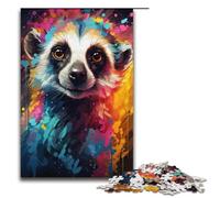 1000 Piece Colorful Cute Meerkat Puzzles Gifts Jigsaw Puzzles for Adults Christmas Wishlist with Santa Claus for Teenager Age 14 Up 1000 PCS(38x26cm)